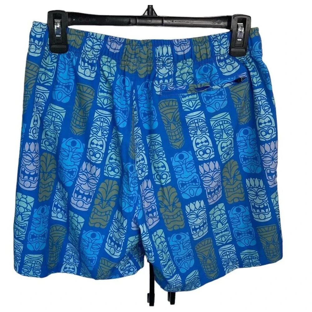 Bear Bottom Swim‎ Trunks Totem Pole Graphic Size Medium 7”